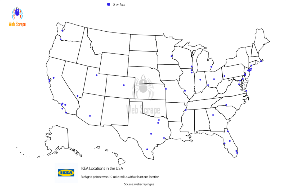 IKEA Locations USA Number of IKEA store locations in the USA