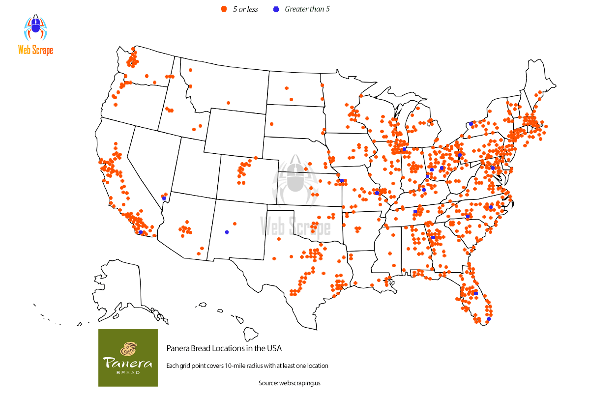 Number of Panera Bread locations in the US | Panera Locations near me